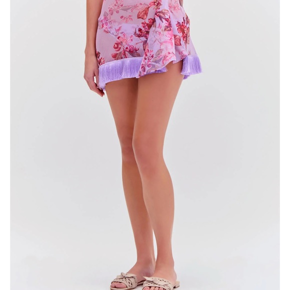 PatBO Floral Purple Skirt - Picture 10 of 11